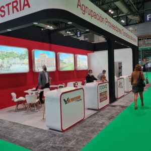 Stand della Mundivision - rappresentante del Turismo Austriaco - FITUR Madrid - maggio 2021