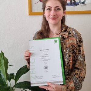 Cornelia Bernhart, la nostra collega con il diploma appena conseguito in 
